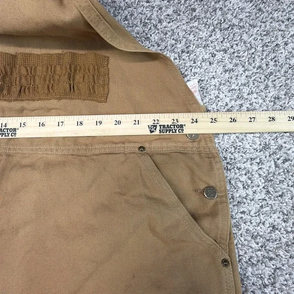 Vintage CARHARTT Duck Nylon Hunting Bib Overalls Brush Guard 48x30 USA Made
